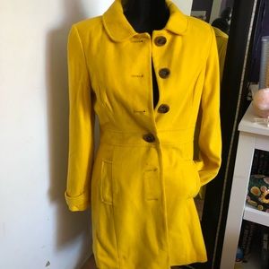 Yellow pea coat